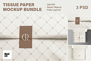 Tissue Paper Mockup Bundle | 3 PSD, a Packaging Mockup by Mocklux (Thumbnail 1 of 9)