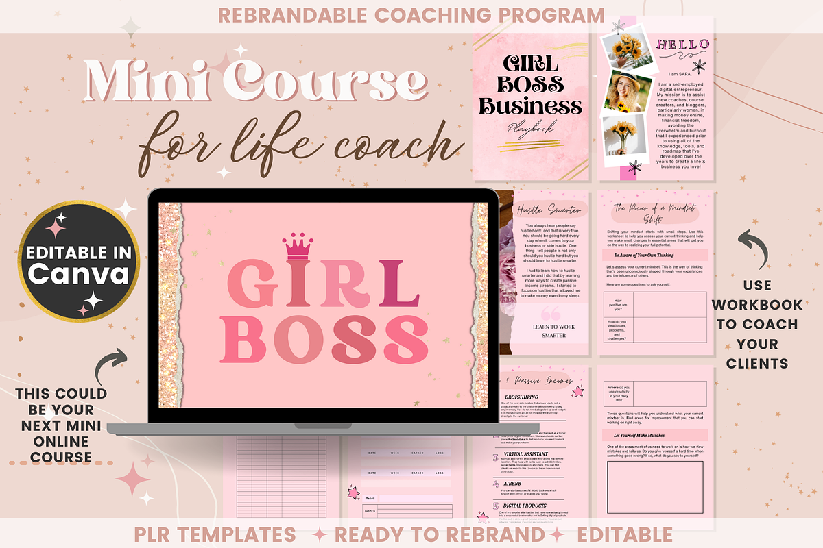 Mini Course for Female Life Coach, a Templates & Theme by bellaROSEworkshop (Photo 4 of 10)