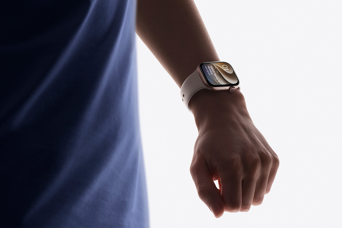 24 Watch Series 11 in Hand Mockups, a Wearable Device Mockup by Asylab (Photo 51 of 107)