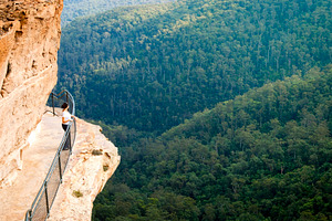 Woman on Blue Mountains Walkway, a Person Photo by THP Creative