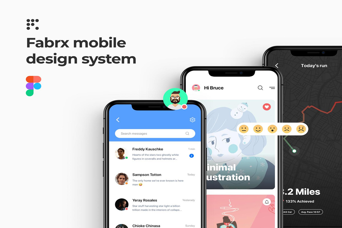 Fabrx Mobile Design System For Figma, an UI Kit Template by Lumina_ui_ux202 (Photo 1 of 6)