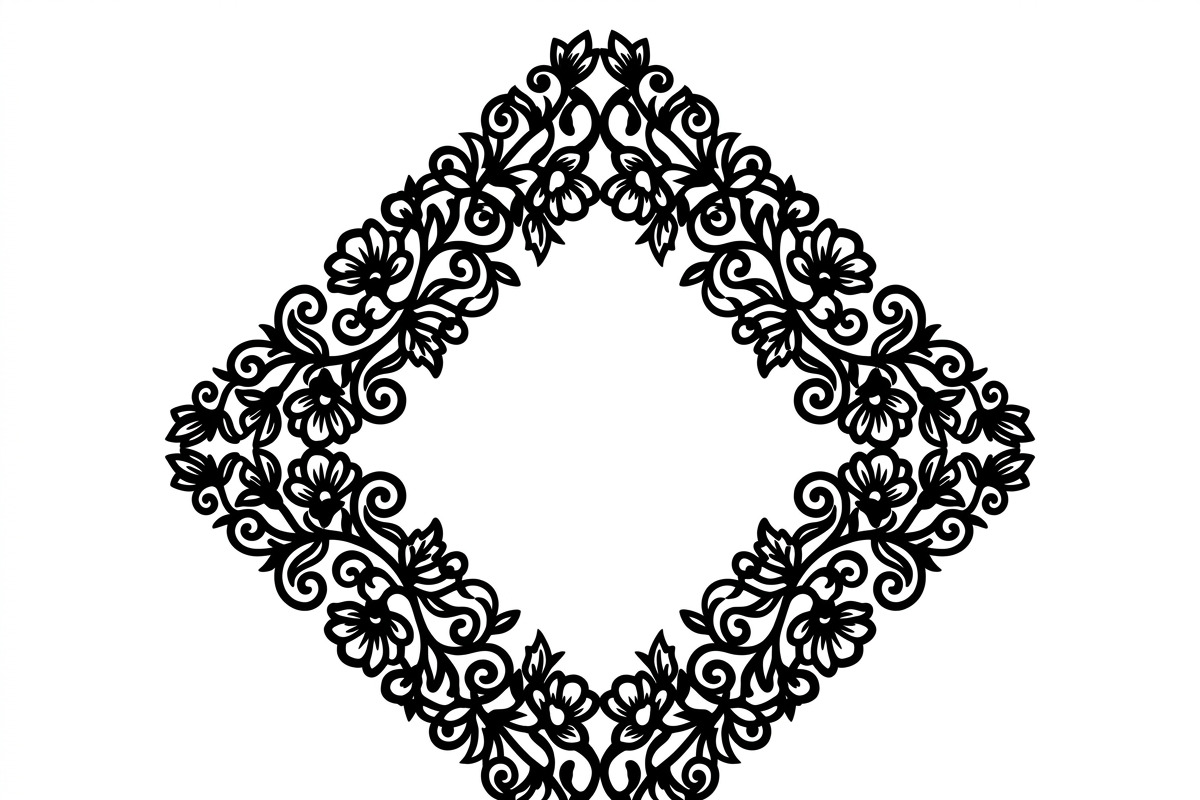 60 Romantic Diamond Wall Floral, a Decorative Illustration by Amazin_art (Photo 36 of 45)