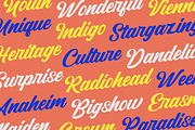 Naterium Retro-Modern Script Font, a Script Font by Typetemp Studio (Thumbnail 3 of 16)