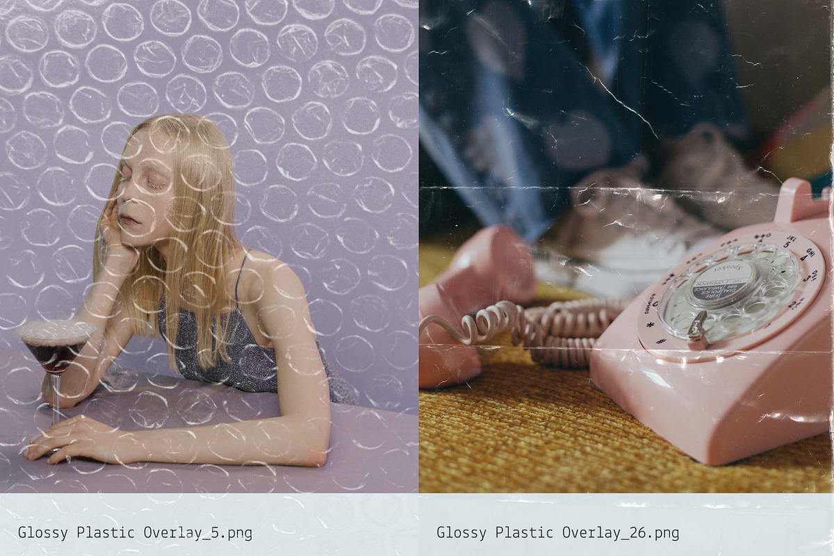 Glossy: Plastic Texture Overlays, a Texture Graphic by Anastasiia VNSK (Photo 13 of 19)