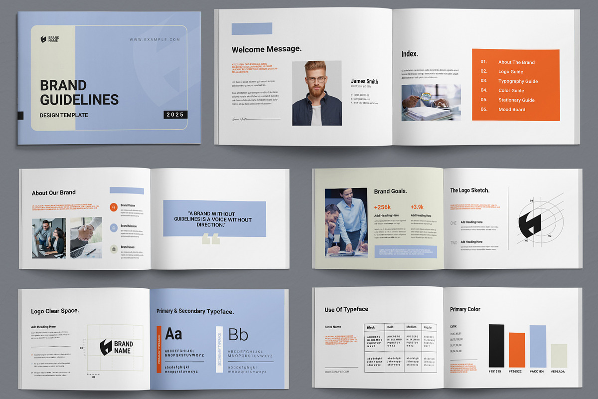 Modern Brand Identity Guideline Book, a Brochure Template by ContestDesign (Photo 1 of 5)