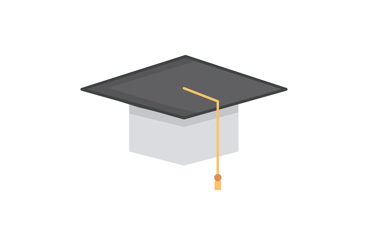 Graduation Hat Illustration Icon, an Icon by Pexelpy (Photo 1 of 2)