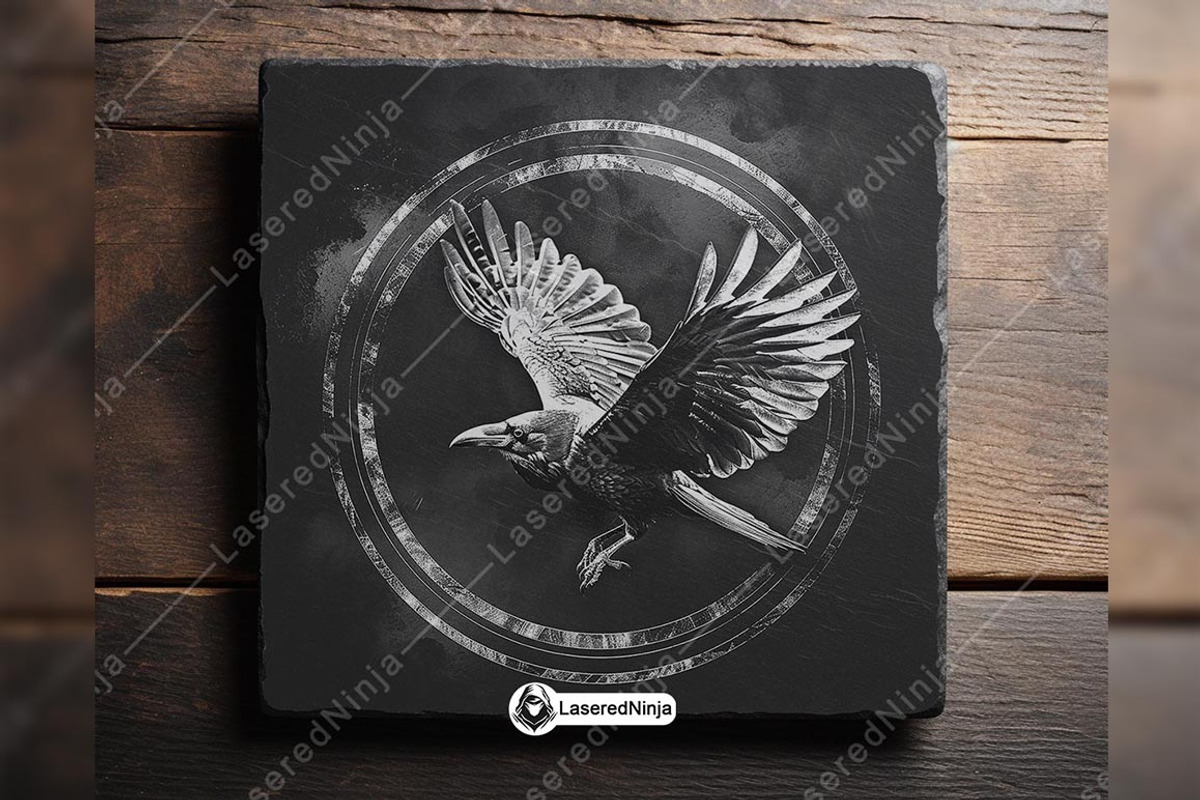 Flying Raven Mysterious Dark Circle, a Background Graphic by LaseredNinja (Photo 4 of 7)