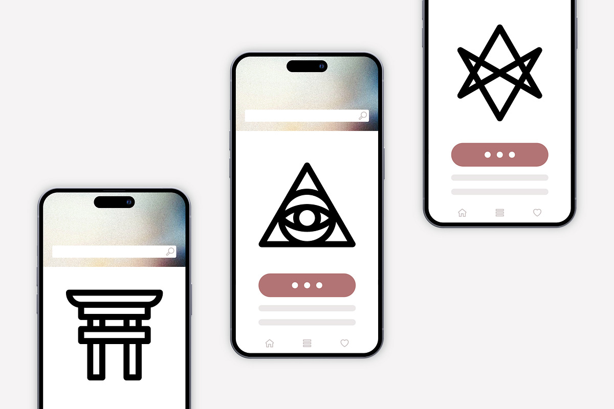 50 Religion and Belief Sytem Icons, an Outline Icon by Side Project (Photo 5 of 7)