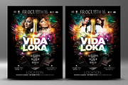 VIDA LOKA Poster, a Flyer Template by aigenart (Thumbnail 4 of 4)