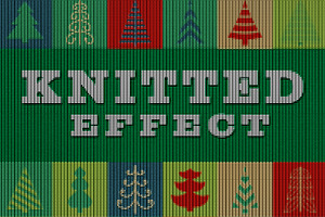 Christmas Sweater Knitted Effect 2