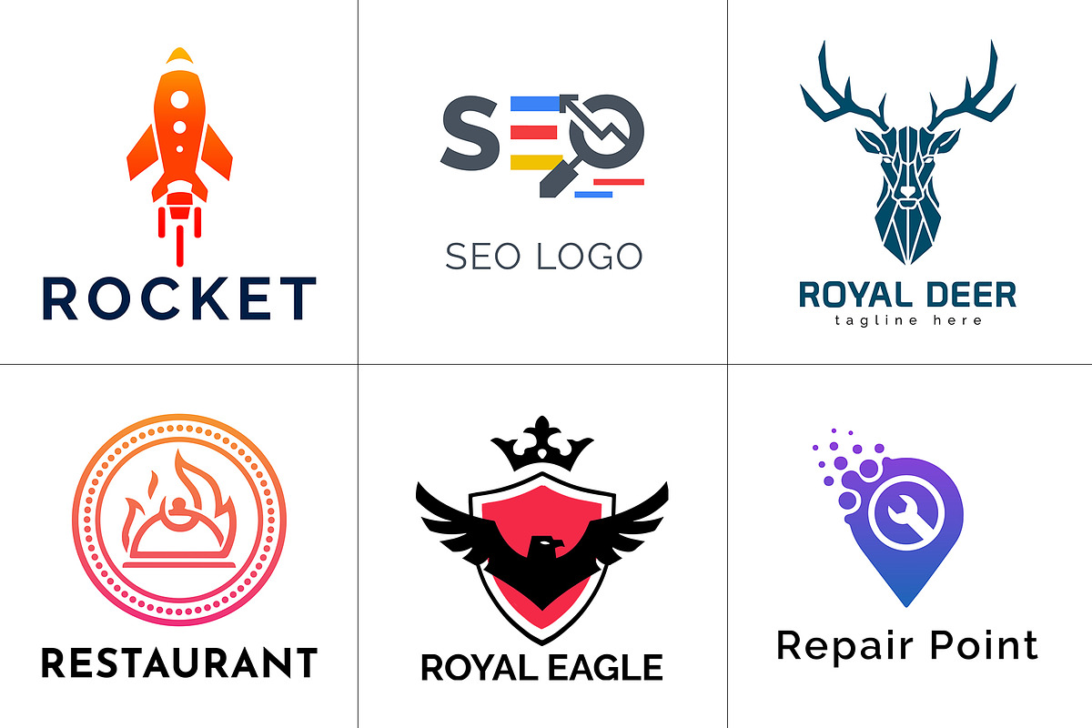 800+ Professional Logos Bundle, a Branding & Logo Template by Design Forest (Photo 27 of 48)