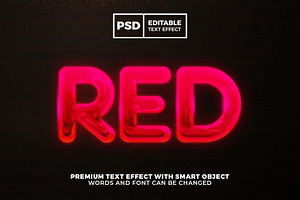 Neon Glow Editable Text Effect