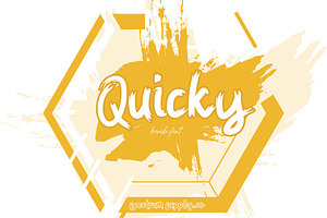 Quicky Brush Font