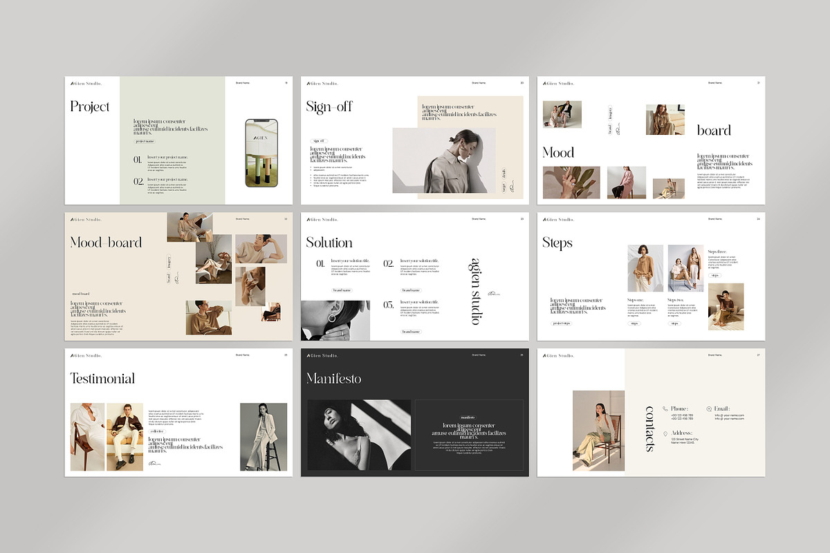 Agien Brand Proposal Template, a Presentation Template by evgenystudio