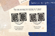 Fletcher Typewriter Font & Extras, a Serif Font by Ana's Fonts (Thumbnail 9 of 9)