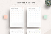 PRINTABLE Monthly Overview, a Stationery Template by Studio Sirona (Thumbnail 2 of 4)