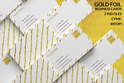 GOLD FOIL BUSINESS CARD, a Business Card Template by Graphic Origin (Thumbnail 2 of 4)