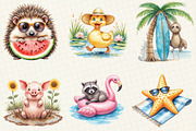 Summer Animal Clipart, an Illustration by OK Design (Thumbnail 6 of 6)
