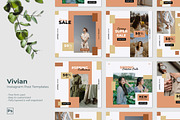 Vivian - Instagram Post Template, a Social Media Template by MuSan (Thumbnail 1 of 4)