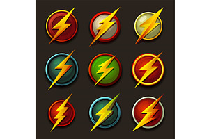 Thunder and Bolt Lighting Flash