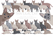 Thai Lilac cat, an Animal Illustration by pet design shop (Thumbnail 1 of 6)