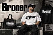 Bronar — Bold Condensed Display Font, a Script Font by Wow Magic (Thumbnail 5 of 5)