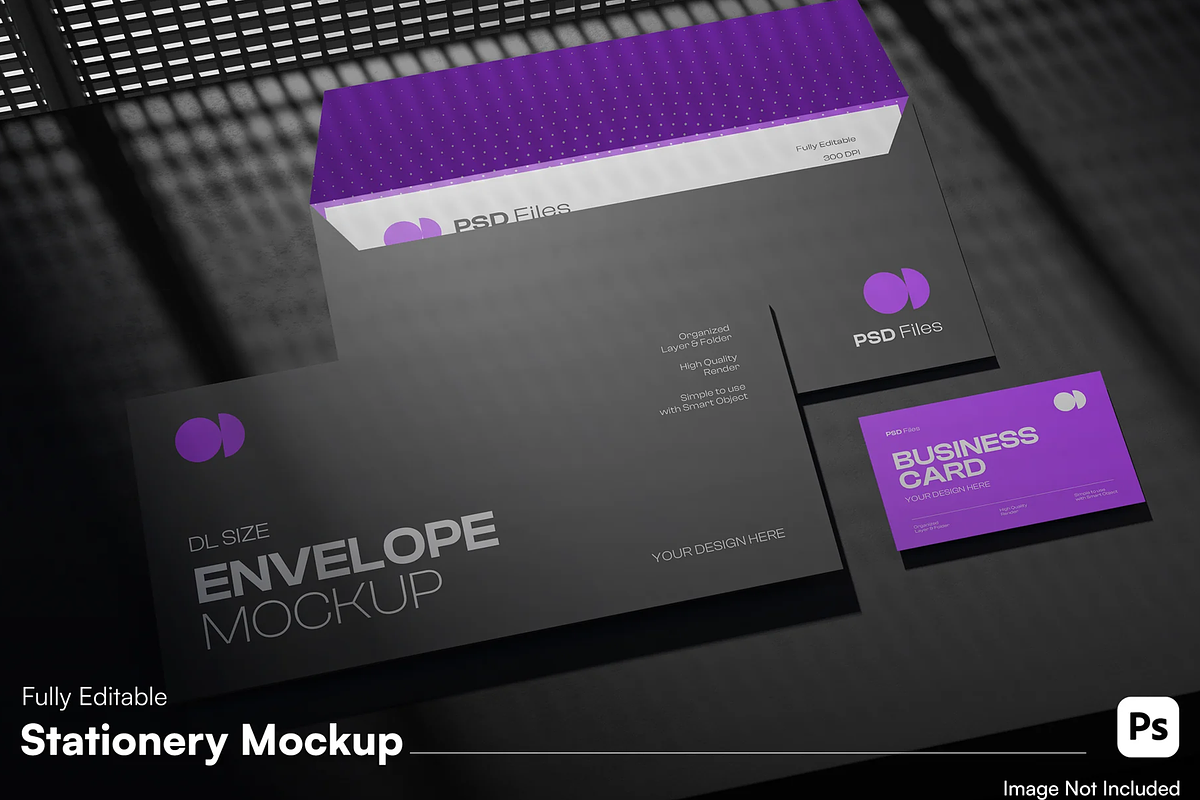 Minimal Stationery Branding Mockup, a Packaging Mockup by graphicsauce (Photo 1 of 4)