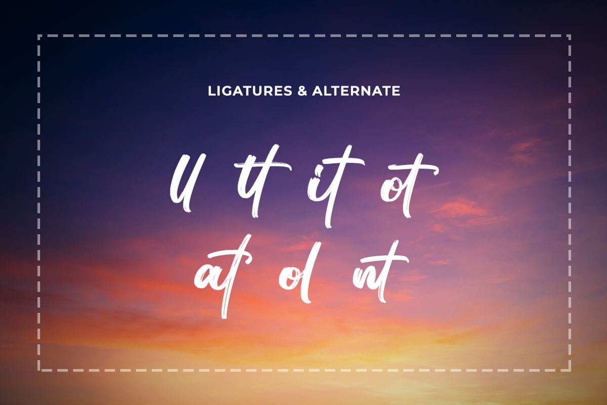 Gamotrella - Brush Font, a Handwritten Font by RockboyStd (Photo 11 of 12)
