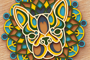 Dog 3D Mandala - SVG laser cut files, an Object Graphic by Arshad Ali (Thumbnail 4 of 8)