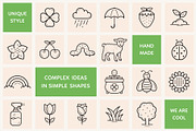 Spring and Easter Outline Icons, an Outline Icon by Sargatal (Thumbnail 4 of 4)