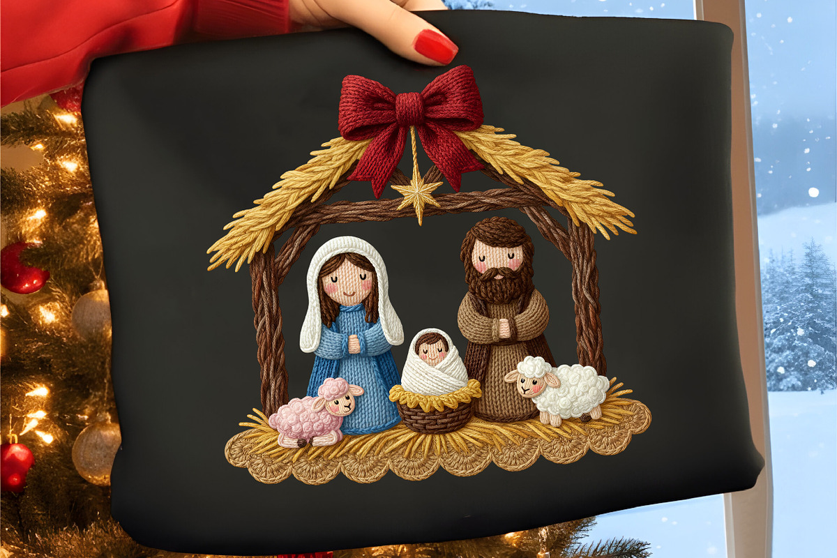Coquette Jesus Christmas PNG, an Illustration by Canvas Craft (Photo 2 of 3)