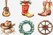 Western Christmas Clipart, an Illustration by Black Bird Studio (Thumbnail 3 of 6)