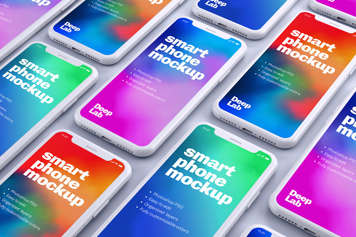 iPhone 11 Pro Clay Mockup Set, an iPhone Mockup by Deeplab (Photo 16 of 25)