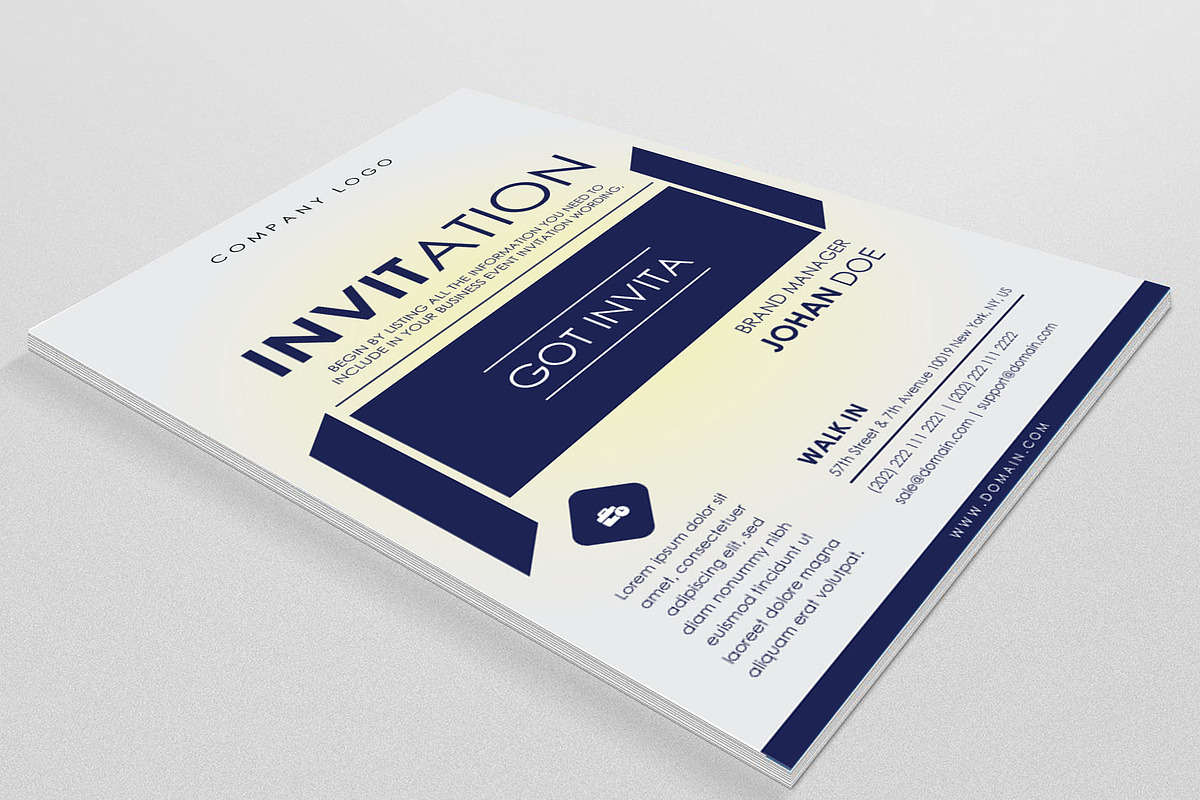 Invitation Flyer, a Flyer Template by PenciGraphics