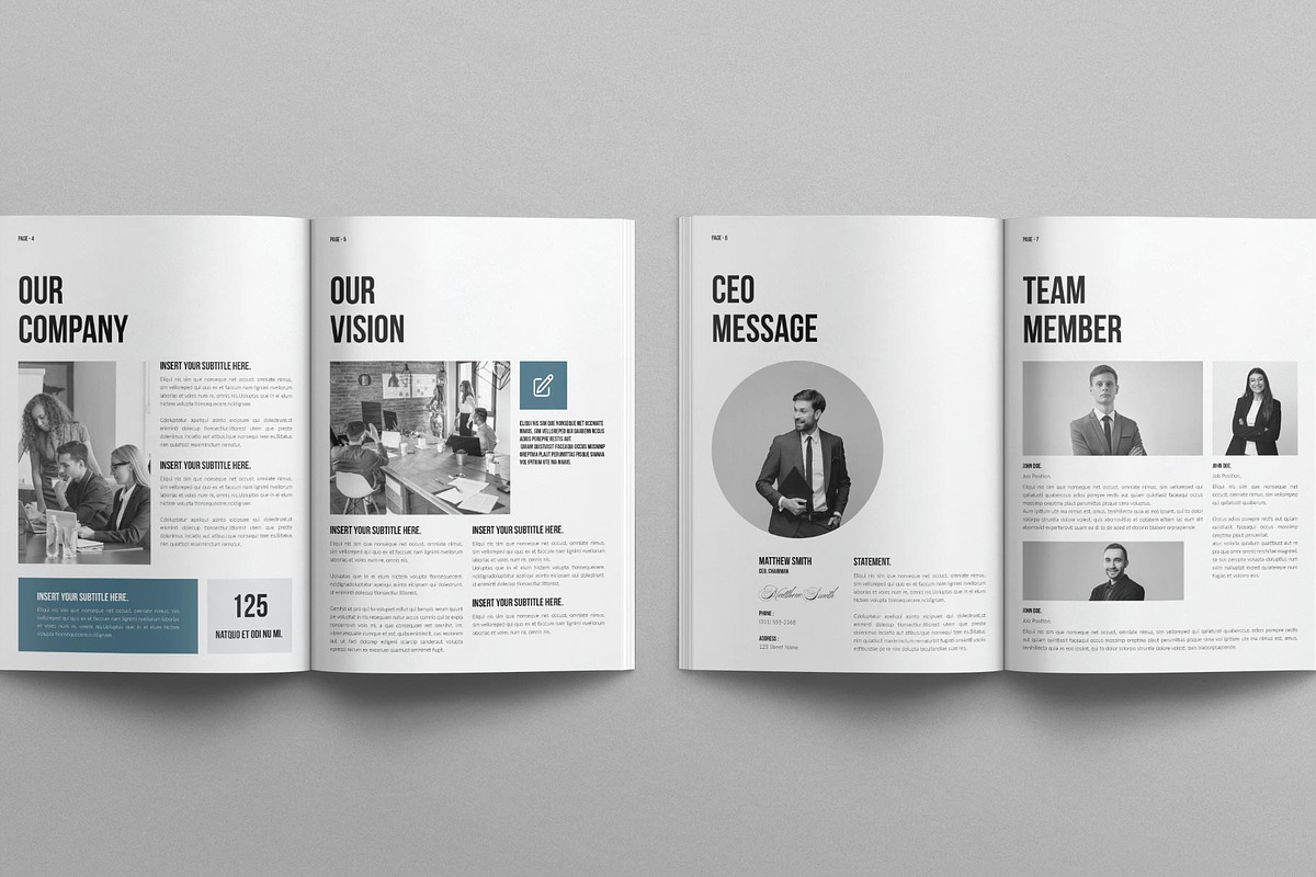 Company Brochure Template, a Brochure Template by E-Type (Photo 3 of 7)