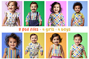 Babies mockup bundle - 8 psd files, an Apparel Mockup by Apparel Mockups (Thumbnail 2 of 5)