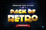 Retro #1 - 20 Text Styles, a Layer Style Add-On by Jonas Stensgaard (Thumbnail 21 of 23)