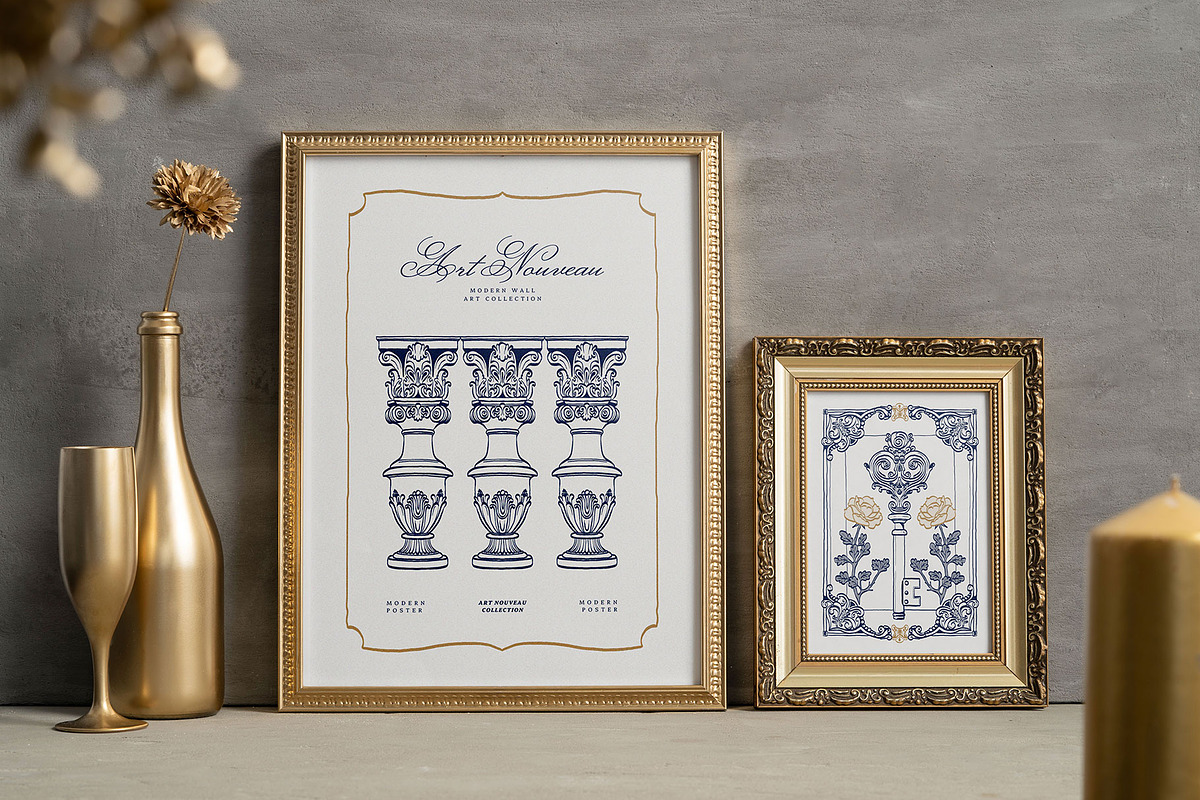 Art Nouveau | Wall Art Collection, an Object Graphic by Leleka.Store (Photo 5 of 21)