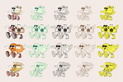 Twins - Characters Collection, an Object Illustration by Alina Sh (Thumbnail 7 of 13)
