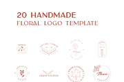 20 Floral Handmade Logo Templates, a Branding & Logo Template by AN Productions (Thumbnail 2 of 8)