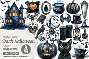 Dark halloween Sublimation Clipart, an Illustration by Dream Creation (Thumbnail 1 of 7)
