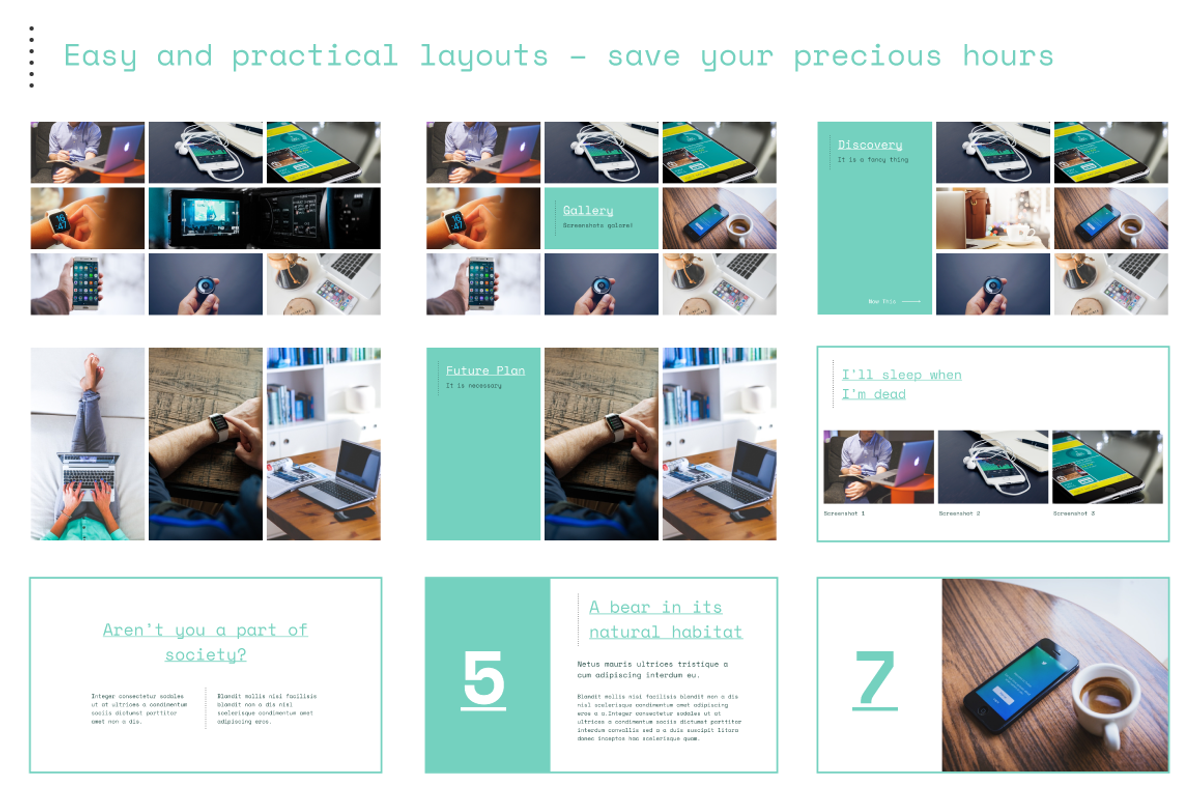 Mono PowerPoint Template - 25% off, a Presentation Template by Projectile (Photo 5 of 8)