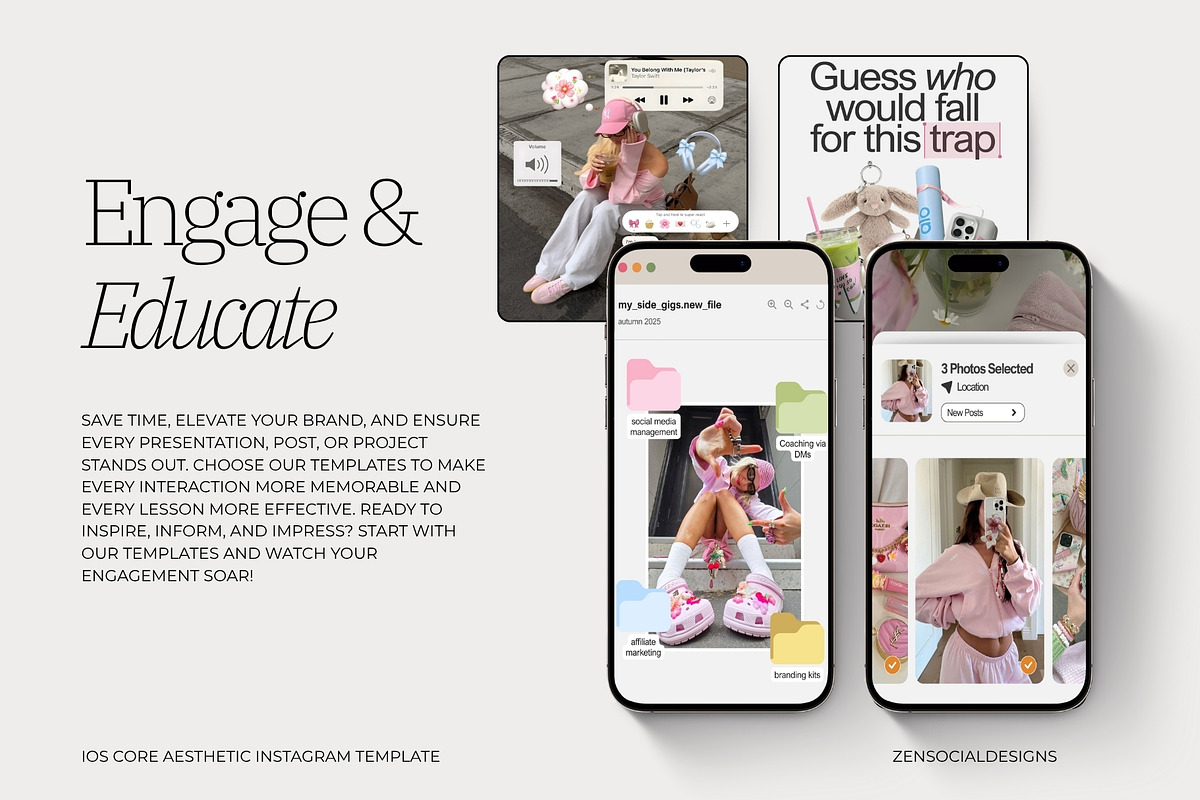 IOS Core Instagram Template, a Social Media Template by ZenSocialDesigns (Photo 8 of 9)