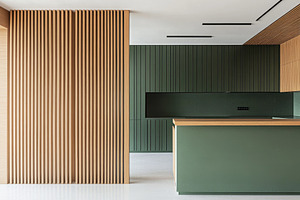 Modern kitchen with wooden warmth, a Photo by Pavel_design