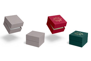 Closed Jewellery Boxes Mockup