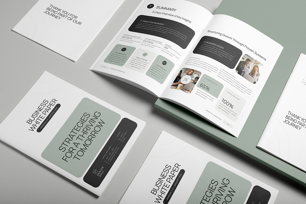 Modern White Paper Template, a Brochure Template by Designsoul14 (Photo 3 of 17)