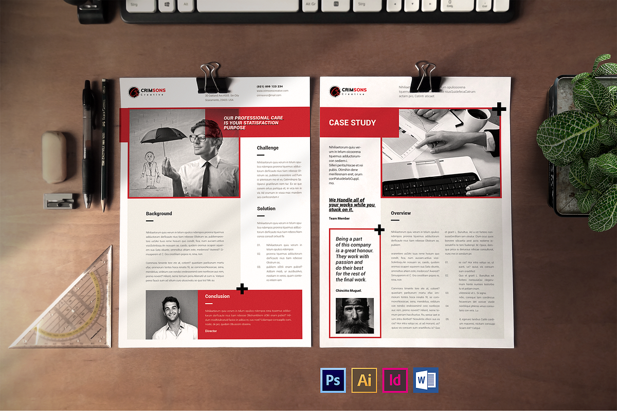 Case Study Template 02, a Stationery Template by spidergraph (Photo 1 of 5)