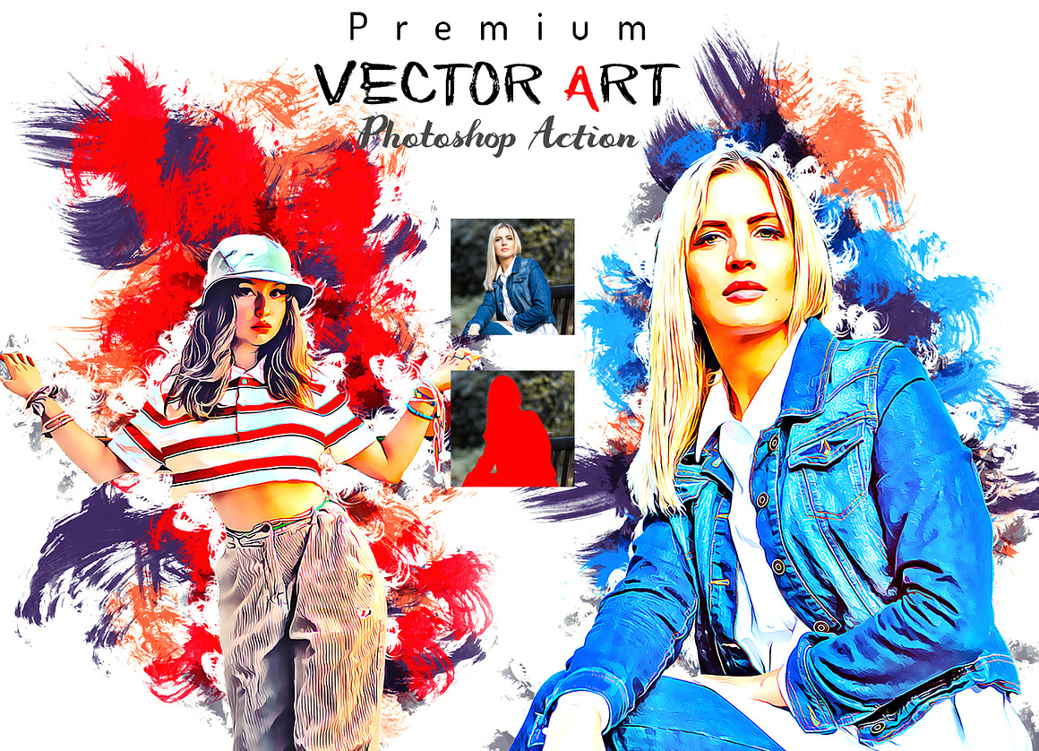 Premium Vector Art PS Action, an Action Add-On by Studio Retouch (Photo 1 of 12)