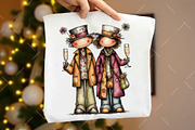 Whimsical New Year Clipart, an Illustration by OK Design (Thumbnail 5 of 6)