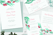 Rosehip Berry Watercolor Wedding Set, an Invitation Template by Love Design (Thumbnail 11 of 12)